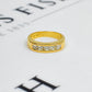 Pre-Owned 18ct Gold Princess Cut Diamond Ring Size K.5