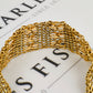 Pre-Owned 9ct Gold Bar Gate Bracelet & Heart Padlock 7 Inch