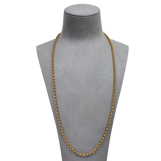 Pre-Owned 9ct Gold Belcher Chain Necklace 26 Inch