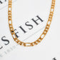 Pre-Owned 9ct Gold Figaro Chain Necklace 22 Inch