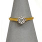 Pre-Owned 18ct Gold Illusion Set Diamond Ring Size O