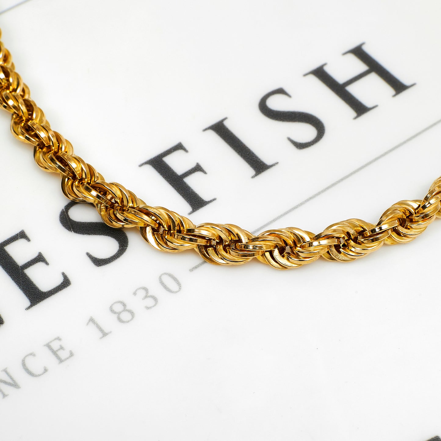 Pre-Owned 9ct Gold Rope Chain Bracelet 8 Inch
