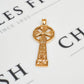 Pre-Owned 9ct Gold Celtic Cross Pendant