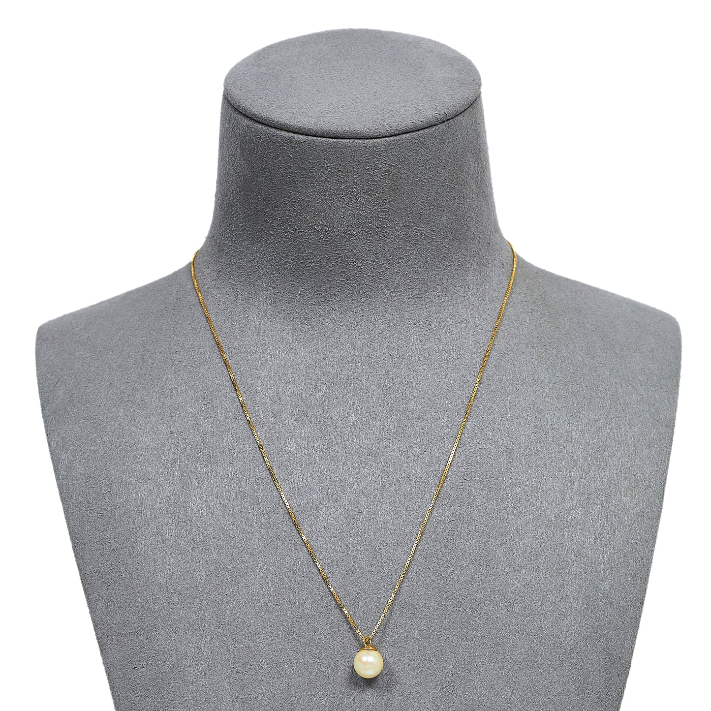 Pre-Owned 18ct Gold Cultured Pearl Pendant Necklace