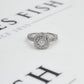 Pre-Owned 14ct White Gold Square Diamond Cluster Ring Size K