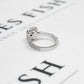 Pre-Owned 14ct White Gold Square Diamond Cluster Ring Size K