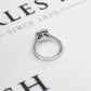 Pre-Owned 14ct White Gold Square Diamond Cluster Ring Size K