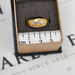 Pre-Owned 9ct Gold 3 CZ Flush Set Ring Size S.5