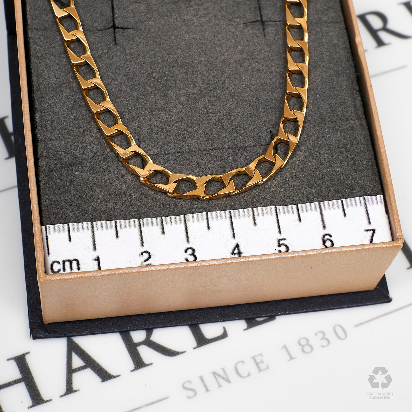 Pre-Owned 9ct Gold Curb Chain Necklace 26 Inch