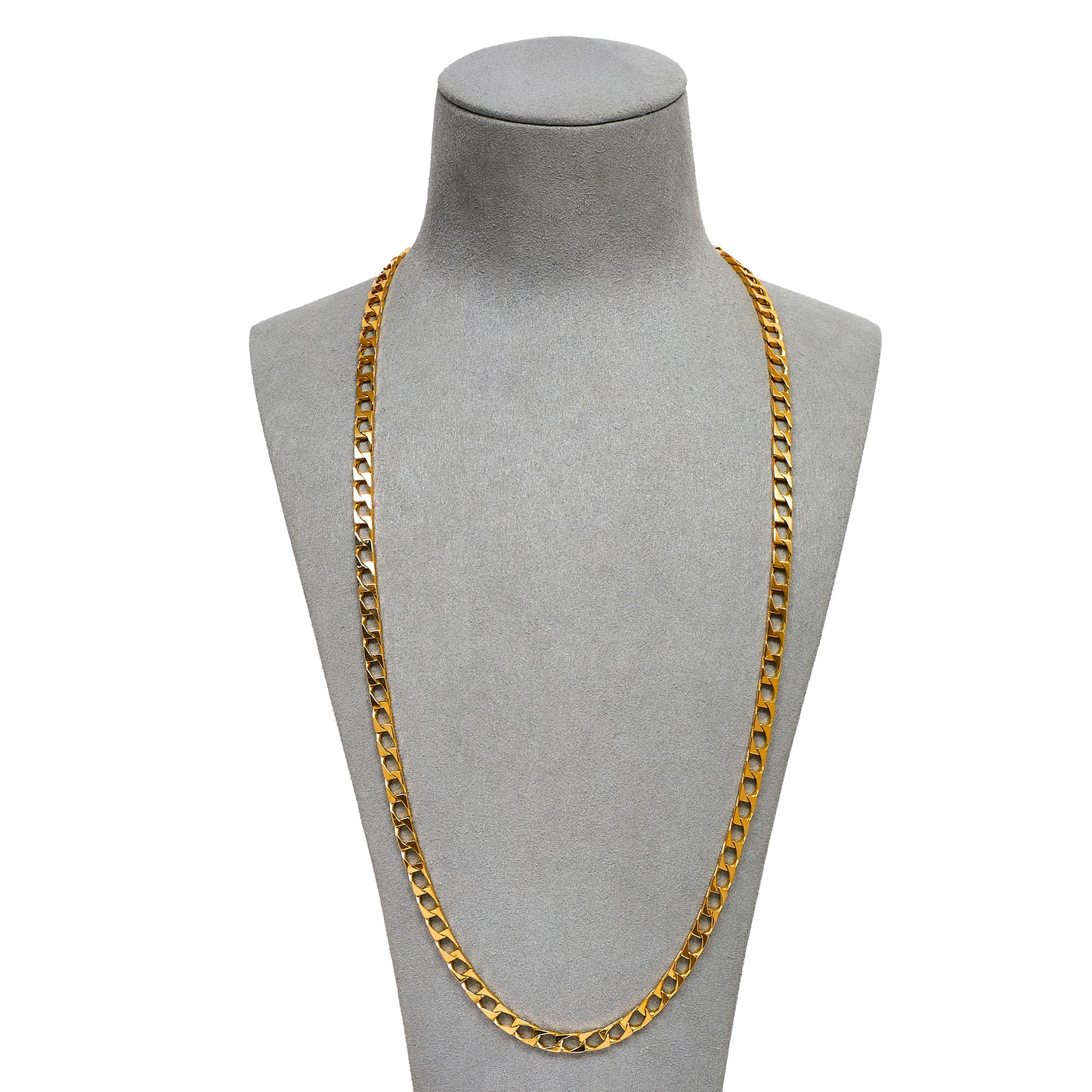Pre-Owned 9ct Gold Curb Chain Necklace 26 Inch