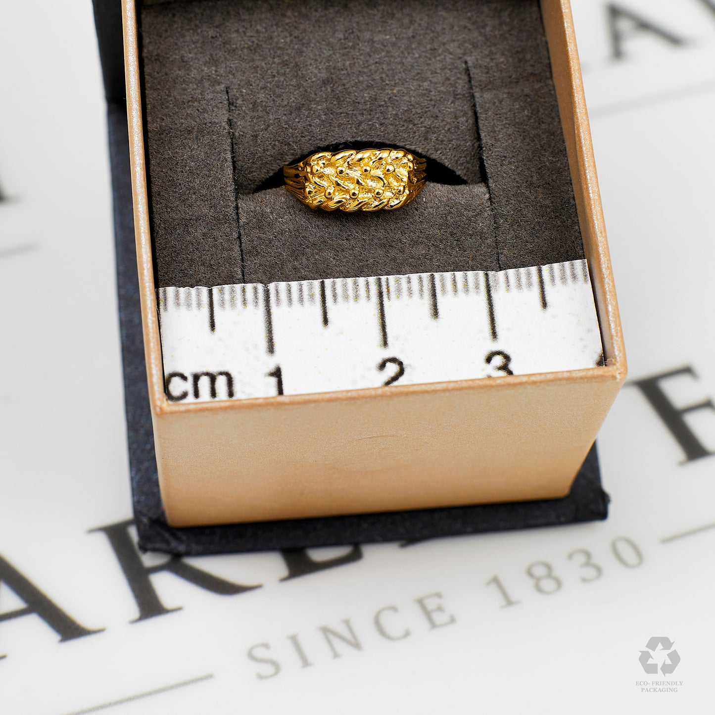 Pre-Owned 9ct Gold Childs 2 Row Shot Ring Size A