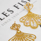 Pre-Owned 18ct Gold CZ & Cultured Pearl Fan Design SET