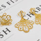 Pre-Owned 18ct Gold CZ & Cultured Pearl Fan Design SET