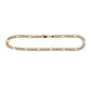 Pre-Owned 9ct Gold Figaro Chain Anklet 11 Inch