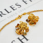 Pre-Owned 18ct Gold Tricolor Geometric Jewellery SET