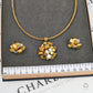 Pre-Owned 18ct Gold Tricolor Geometric Jewellery SET