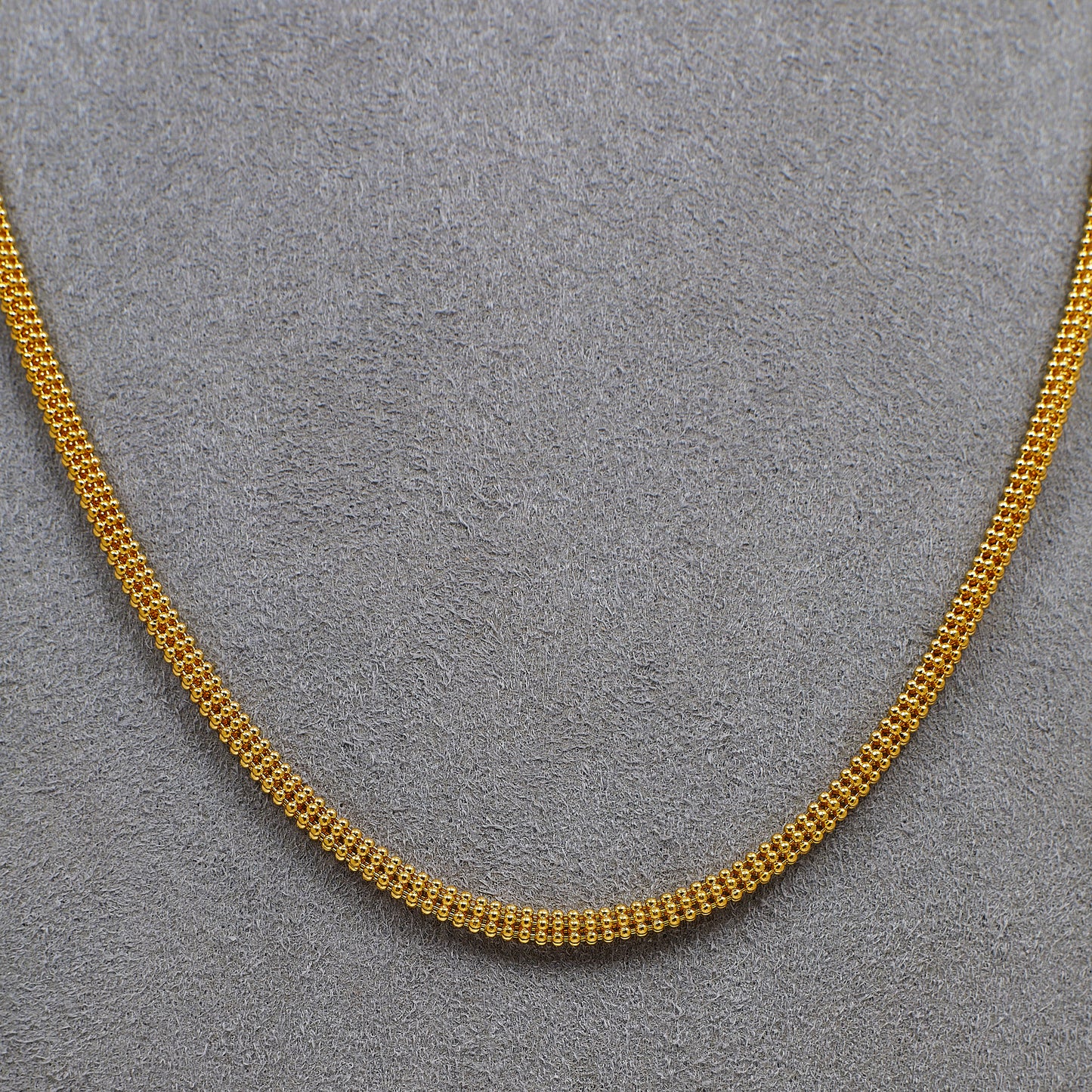 Pre-Owned 18ct Gold Bead Chain Necklace 20 Inch