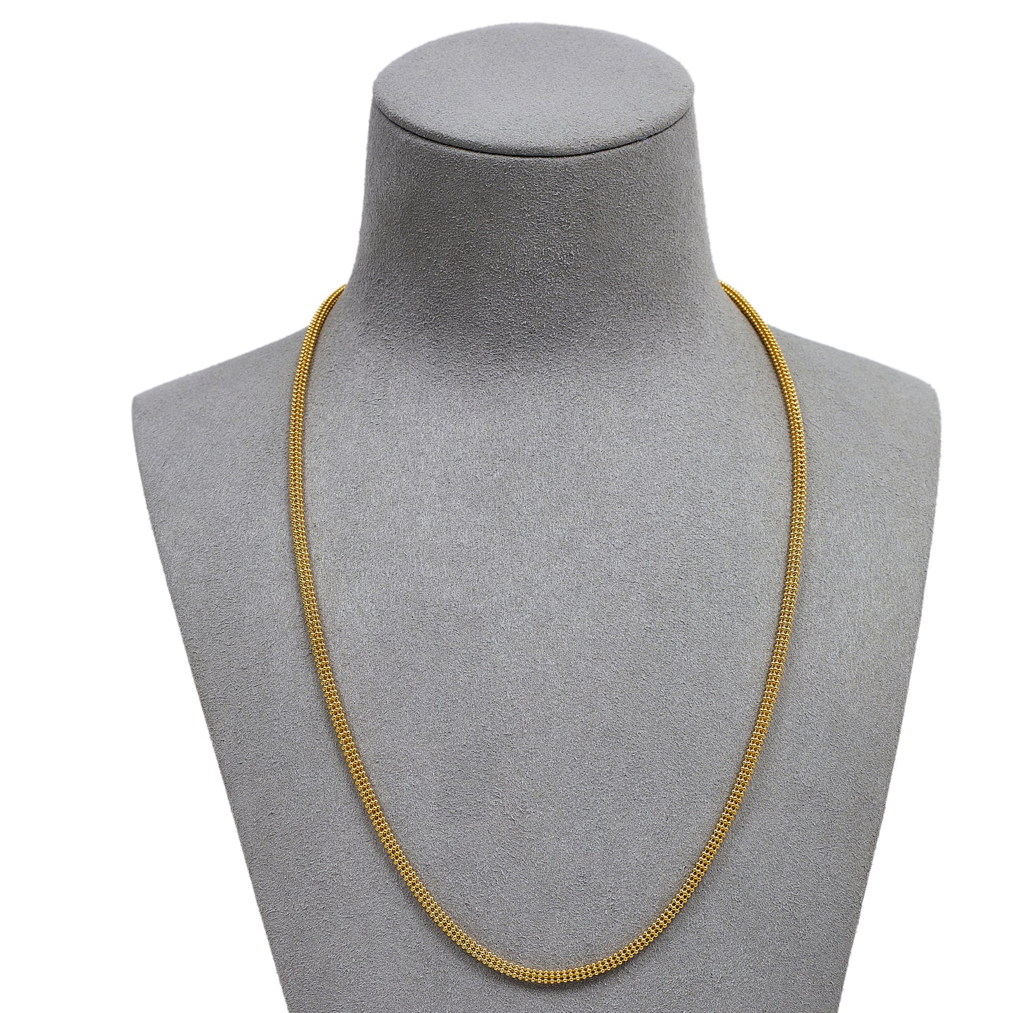 Pre-Owned 18ct Gold Bead Chain Necklace 20 Inch
