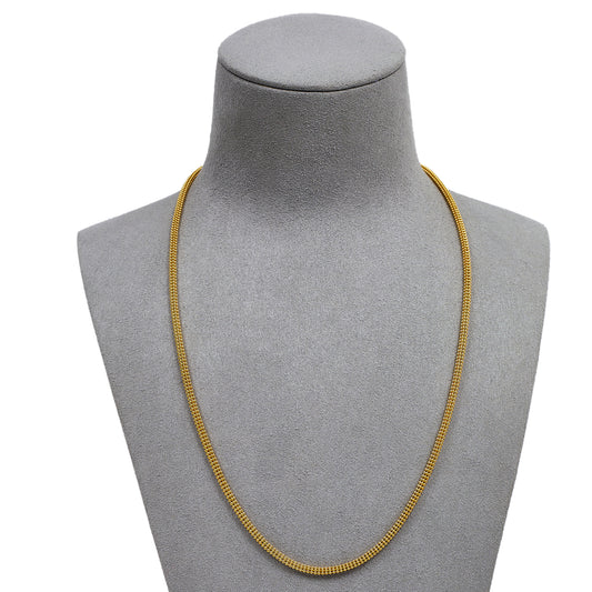 Pre-Owned 18ct Gold Bead Chain Necklace 20 Inch