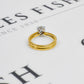 Pre-Owned 18ct Gold Diamond Solitaire Ring Size L