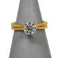 Pre-Owned 18ct Gold Diamond Solitaire Ring Size L