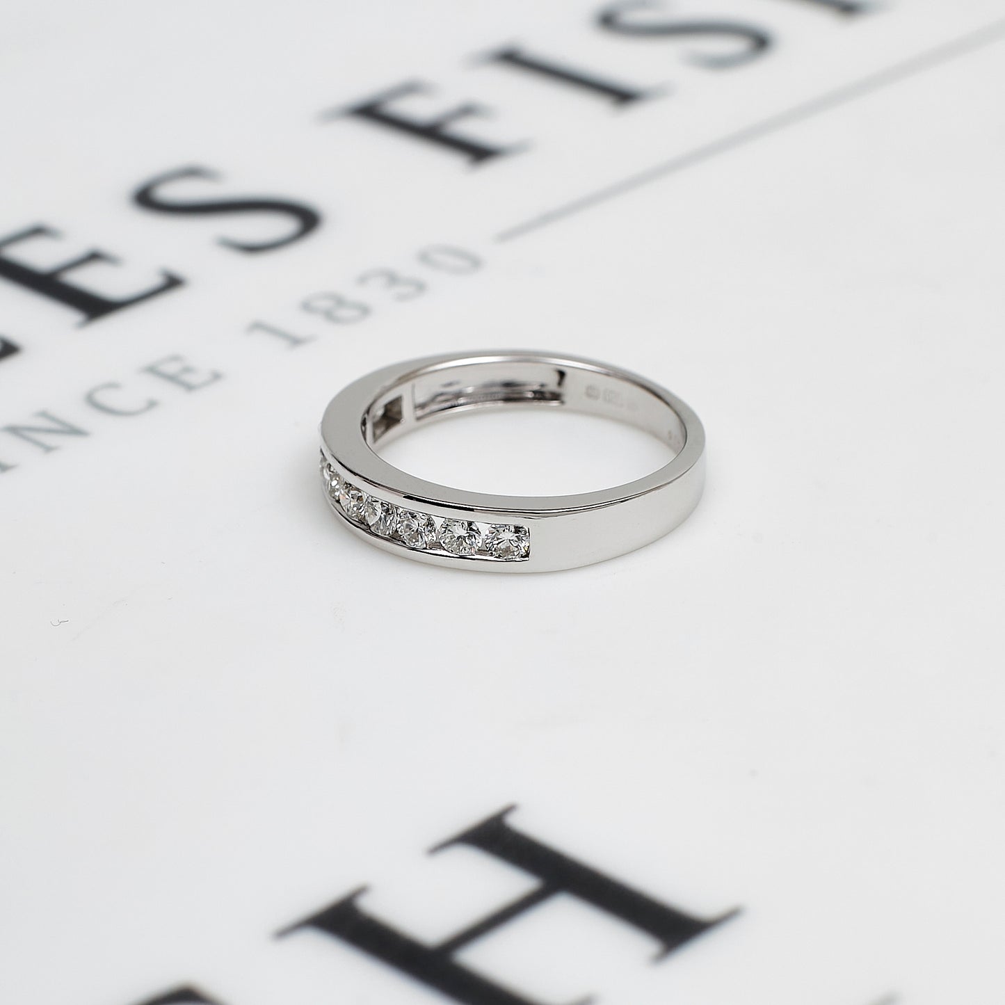 Pre-Owned 18ct White Gold Diamond Half Eternity Ring