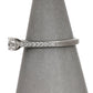 Platinum Diamond Ring & Diamond Shoulders Size O