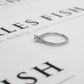 Platinum Diamond Ring & Diamond Shoulders Size O