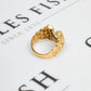 Pre-Owned 14ct Gold Diamond Horseshoe Ring Size T