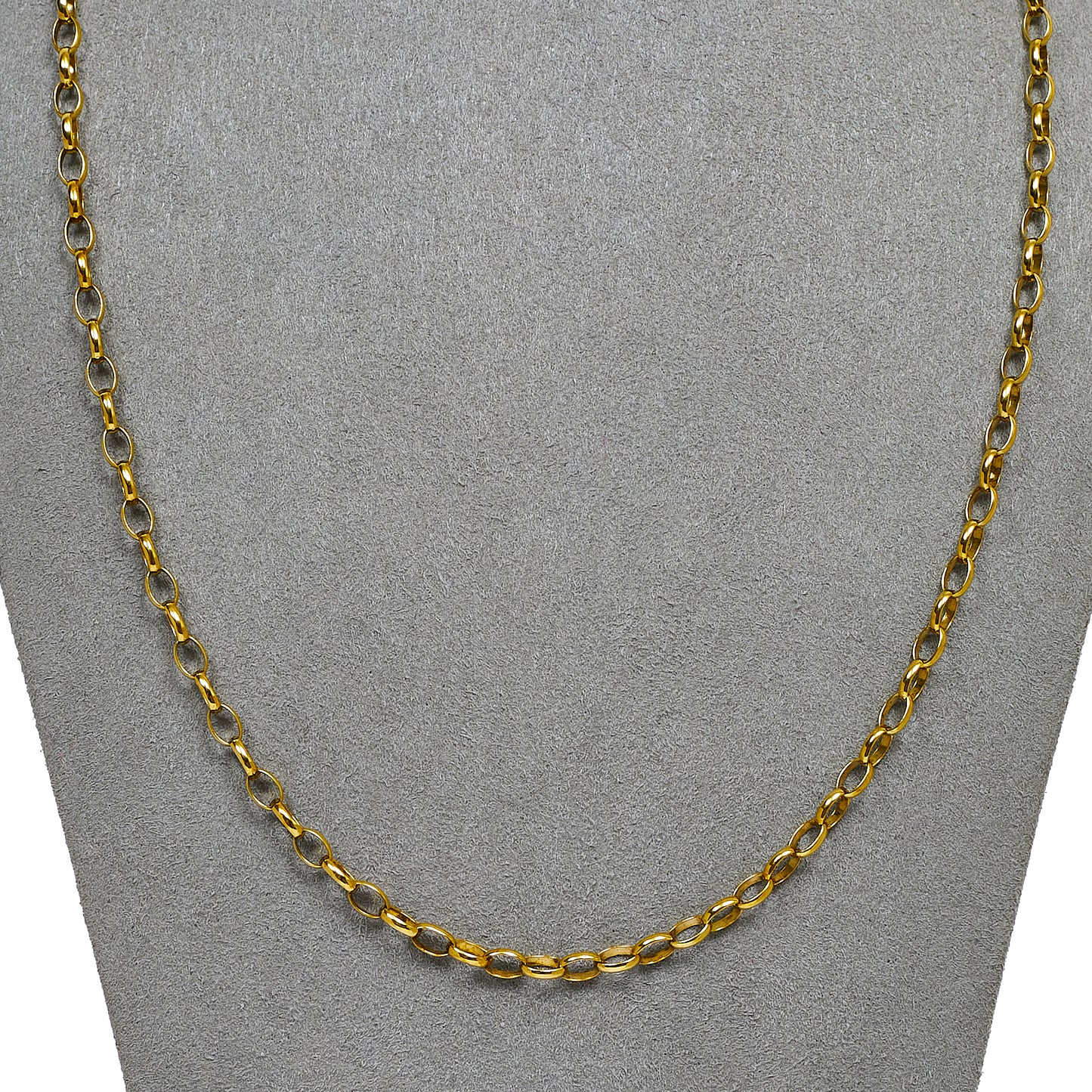 Pre-Owned 9ct Gold Belcher Chain Necklace 21 Inch
