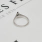Pre-Owned 18ct White Gold Pear Cut Diamond Ring Size N