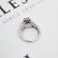 Pre-Owned 14ct White Gold Diamond Cluster Ring Size L