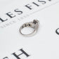 Pre-Owned 14ct White Gold Diamond Cluster Ring Size L