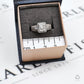 Pre-Owned 14ct White Gold Diamond Cluster Ring Size L