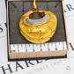 Pre-Owned 18ct Gold Tricolor Abstract Round Pendant