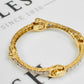 Pre-Owned 9ct Gold Diamond Child&rsquo;s Spanner Design Bangle