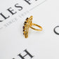 Pre-Owned 9ct Gold Garnet Triangle Shape Ring Size L