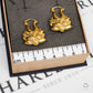 Pre-Owned 9ct Gold Floral Creole Hoop Earrings