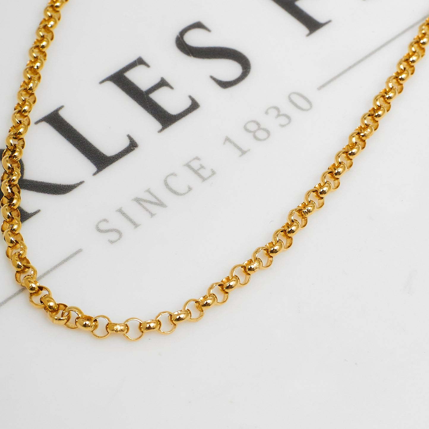 Pre-Owned 9ct Gold Belcher Chain Necklace 26 Inch