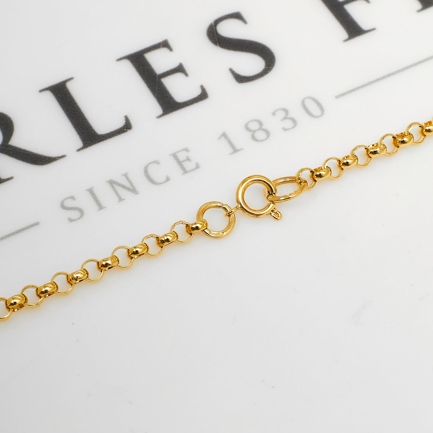 Pre-Owned 9ct Gold Belcher Chain Necklace 26 Inch