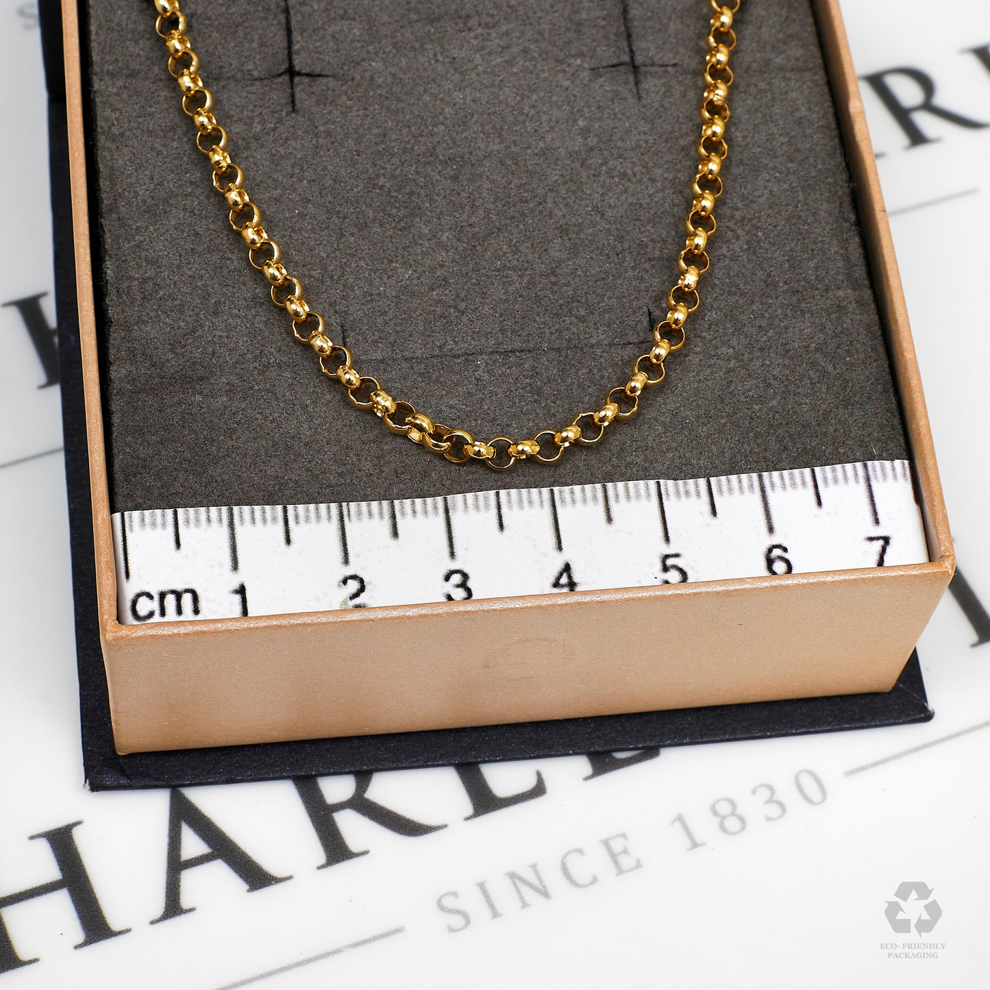 Pre-Owned 9ct Gold Belcher Chain Necklace 26 Inch