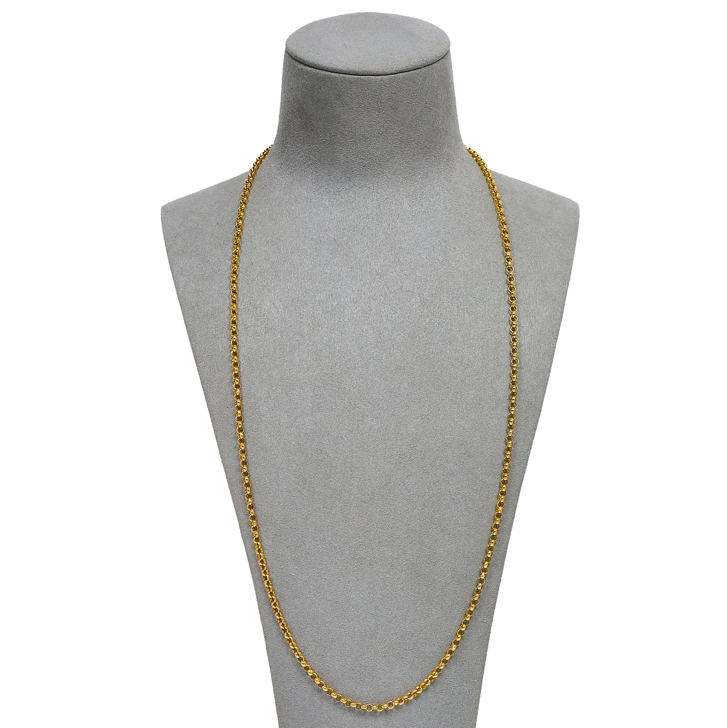 Pre-Owned 9ct Gold Belcher Chain Necklace 26 Inch
