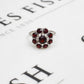 Pre-Owned 18ct White Gold Garnet Cluster Ring