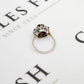 Pre-Owned 18ct White Gold Garnet Cluster Ring