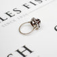 Pre-Owned 18ct White Gold Garnet Cluster Ring