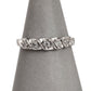 Pre-Owned 9ct White Gold 5 Illusion Set Diamond Twist Ring