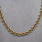 Pre-Owned 14ct Gold 2 Tone Knot Link Necklace 19 Inch