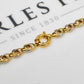 Pre-Owned 14ct Gold 2 Tone Knot Link Necklace 19 Inch