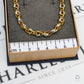 Pre-Owned 14ct Gold 2 Tone Knot Link Necklace 19 Inch
