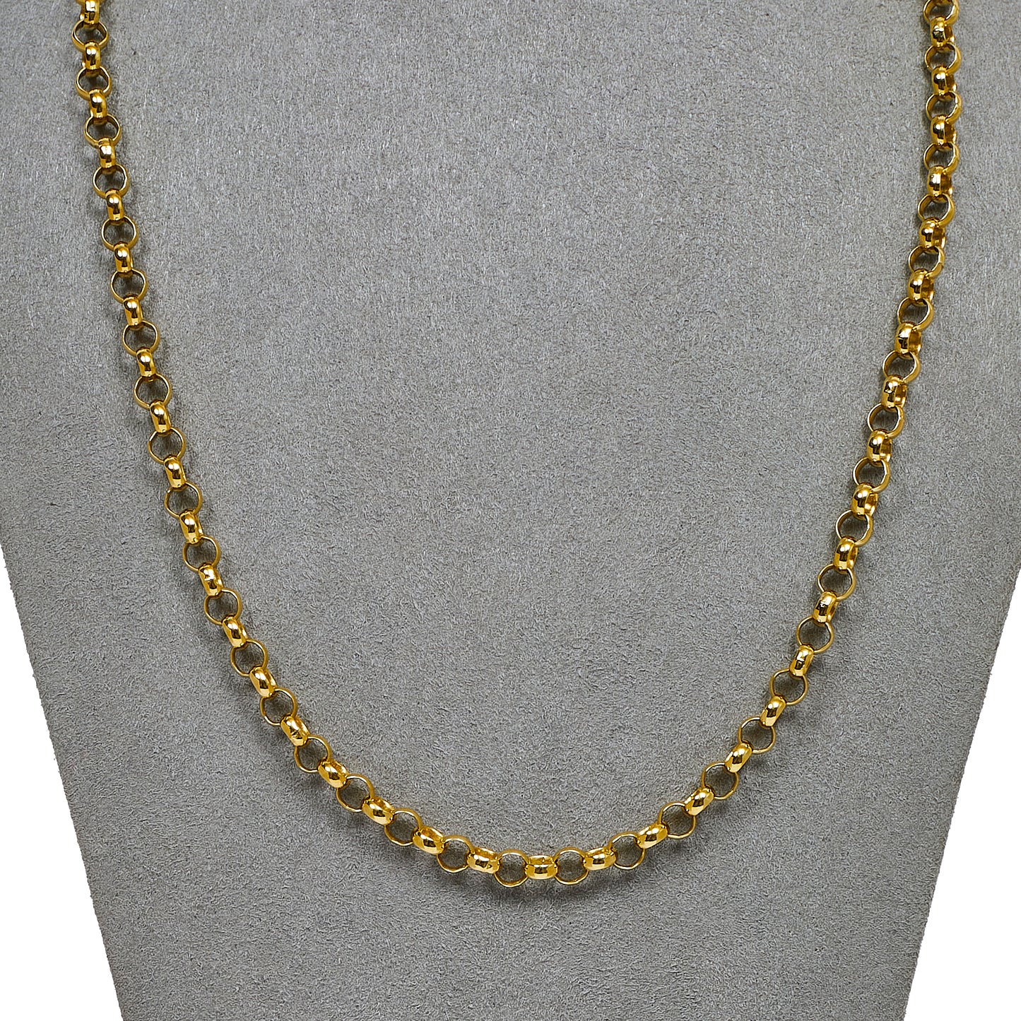 Pre-Owned 9ct Gold Belcher Chain Necklace 20 Inch